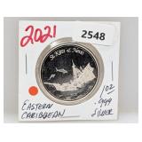 2021 1oz .999 Silv Eastern Caribbean $2
