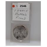 1oz .999 Silv Buffalo Round