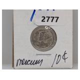 1941 90% Silv Mercury Dime