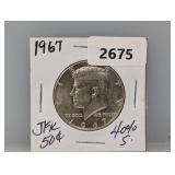 1967 40% Silv JFK Half $1 Dollar