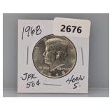 1968 40% Silv JFK Half $1 Dollar