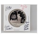 1986 90% Silv Ellis Isl Comm $1