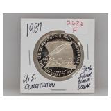 1987 90% Silv US Constitution Comm $1