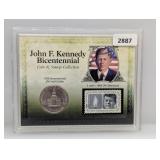 1976 JFK Bicentennial Coin & Stamp Collection