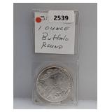 1oz .999 Silv Buffalo Round