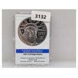 1997 Platinum Layered $100 Eagle Replica