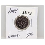 1868 Shield Nickel
