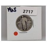 1925 90% Silv Liberty Quarter