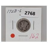 1928-D 90% Silv Mercury Dime