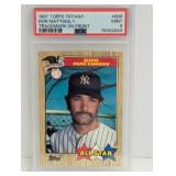 1987 Don Mattingly Topps Tiffany Trademark PSA 9