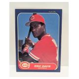1986 Fleer #175 Eric Davis HOF Edges