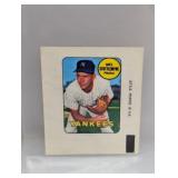 1969 Topps Decal Baseball Mel Stottlemyre