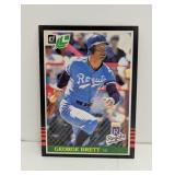 1985 Leaf #176 George Brett HOF Edges