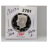 2017-S 90% Silv PF JFK Half $1