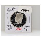 2008-S 90% Silv PF JFK Half $1