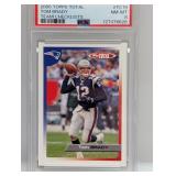 2005 Topps Total Team Checklists Tom Brady PSA 8