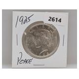 1925 90% Silv Peace $1 Dollar