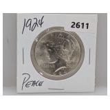 1924 90% Silv Peace $1 Dollar