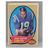 1970 Topps John Unitas #180 Corners/Edges/Stain