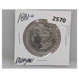 1881-O 90% Silv Morgan $1 Dollar