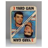 1971 Topps Game Card Larry Csonka HOF 30 Damage