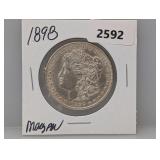 1898 90% Silv Morgan $1 Dollar