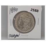 1896 90% Silv Morgan $1 Dollar