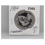 1984 1oz .999 Silv Engelhard Comm