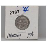 1944-D 90% Silv Mercury Dime
