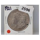 1921 90% Silv Morgan $1 Dollar