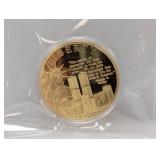 Gold Layered 9/11 10th Ann Medal