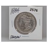 1884 90% Silv Morgan $1 Dollar