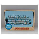 1967 Topps/Milton Bradley Dodgers Team 168 Damage