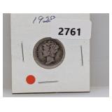 1928 90% Silv Mercury Dime