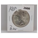 1923 90% Silv Peace $1 Dollar