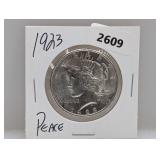 1923 90% Silv Peace $1 Dollar