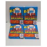 (4) 1990 Fleer Baseball Packs