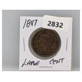 1847 Large One Cent