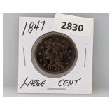 1847 Large One Cent