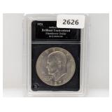 1974 Authenticated BU Ike $1 Dollar