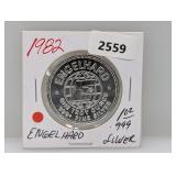 1982 1oz .999 Silv Engelhard Prospector
