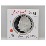 1oz .999 Silv Indian Round