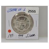 1oz .999 Silv Statue of Liberty Round