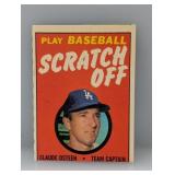 1970 Topps Scratch-OFFS Osteen Unscratched Damage