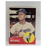 1963 Topps #360 Don Drysdale HOF Damage