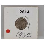 1962 90% Silv Roos Dime