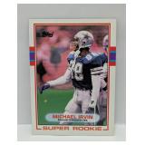 1989 Topps #383 Michael Irvin RC HOF Edges