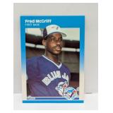 1987 Fleer Update Fred Mcgriff RC HOF Print Lines