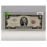 1963 Red Seal $2 US Note