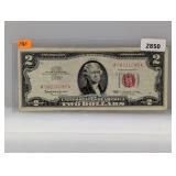1963 Red Seal $2 US Note